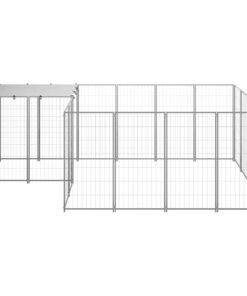 Alternative view of Chenil Argenté 6,05 m² Acier