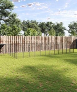 Chenil Noir 22,99 m² Acier