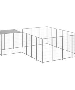 Alternative view of Chenil Argenté 8,47 m² Acier