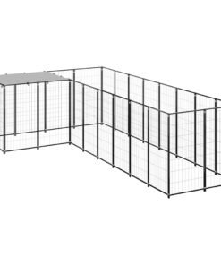 Alternative view of Chenil Noir 6,05 m² Acier