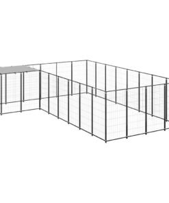 Alternative view of Chenil Noir 10,89 m² Acier