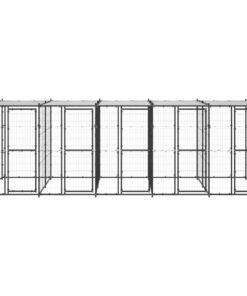 Alternative view of Chenil extérieur Acier avec toit 12,1 m²