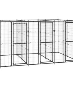Chenil extérieur Acier 7,26 m²