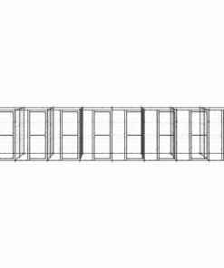Alternative view of Chenil extérieur Acier 19,36 m²