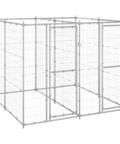 Chenil extérieur Acier galvanisé 4,84 m²