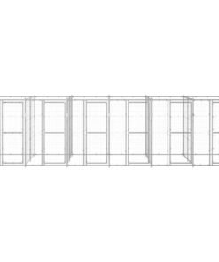 Alternative view of Chenil extérieur Acier galvanisé 14,52 m²