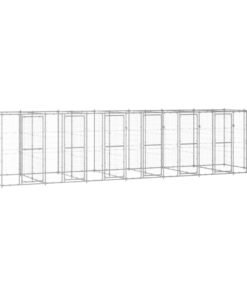 Chenil extérieur Acier galvanisé 16,94 m²