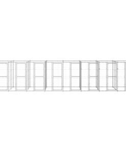 Alternative view of Chenil extérieur Acier galvanisé 19,36 m²