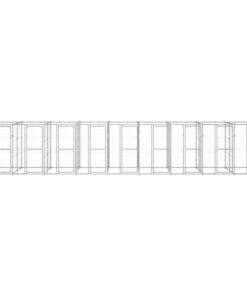 Alternative view of Chenil extérieur Acier galvanisé 21,78 m²