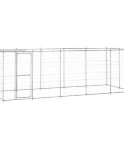 Alternative view of Chenil extérieur Acier galvanisé avec toit 12,1 m²