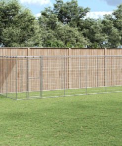 Chenil extérieur Acier galvanisé avec toit 16,94 m²