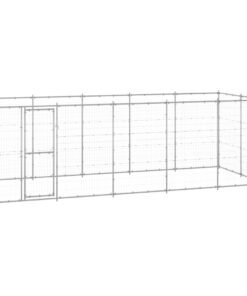 Chenil extérieur Acier galvanisé 12,1 m²