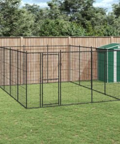 Chenil extérieur Acier 14,52 m²