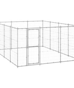 Chenil extérieur Acier galvanisé 14,52 m²