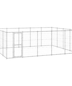 Chenil extérieur Acier galvanisé 24,2 m²