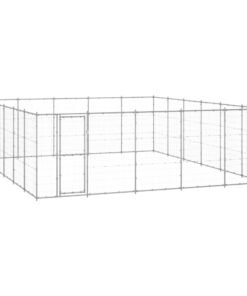 Chenil extérieur Acier galvanisé 36,3 m²