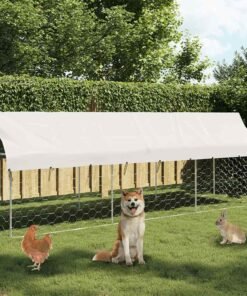 Chenil extérieur avec toit 400x100x150 cm