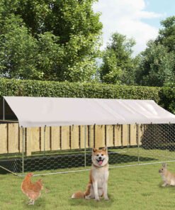 Chenil extérieur avec toit 400x200x150 cm