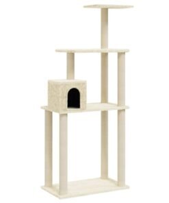 Alternative view of Arbre à chat avec griffoirs en sisal Crème 147 cm