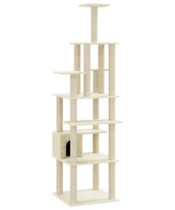 Alternative view of Arbre à chat avec griffoirs en sisal Crème 183 cm