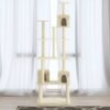 Arbre à chat avec griffoirs en sisal Crème 188 cm
