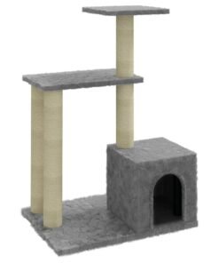 Alternative view of Arbre à chat avec griffoirs en sisal Gris clair 71 cm