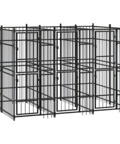 Alternative view of Chenil d'extérieur pour chiens Acier 5,53 m²