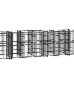 Alternative view of Chenil d'extérieur pour chiens Acier 12,9 m²