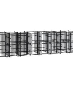 Alternative view of Chenil d'extérieur pour chiens Acier 14,75 m²