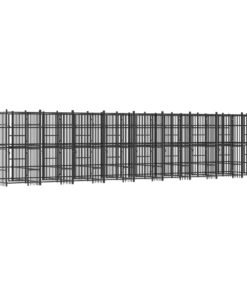 Alternative view of Chenil d'extérieur pour chiens Acier 16,59 m²