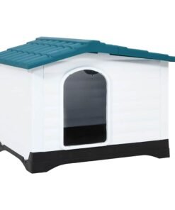 Niche pour chien Bleu 90,5x68x66 cm Polypropylène