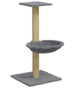 Alternative view of Arbre à chat avec griffoir en sisal Gris clair 74 cm