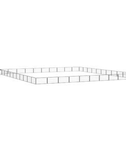 Parc pour chien 44panneaux Noir 100x50cm Acier enduit de poudre