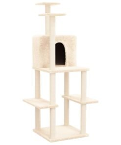 Alternative view of Arbre à chat avec griffoirs en sisal Crème 144,5 cm