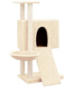 Alternative view of Arbre à chat avec griffoirs en sisal Crème 96 cm