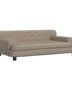 Alternative view of Lit pour chien cappuccino 90x53x30 cm similicuir