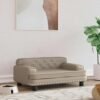 Lit pour chien cappuccino 70x45x30 cm similicuir