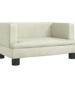 Alternative view of Lit pour chien crème 60x40x30 cm velours