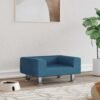 Lit pour chien bleu 50x40x26,5 cm velours