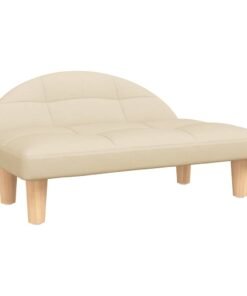 Alternative view of Lit pour chien crème 70x52x30 cm tissu