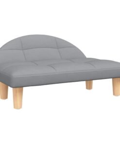 Alternative view of Lit pour chien gris clair 70x52x30 cm tissu