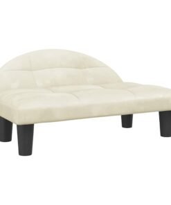 Alternative view of Lit pour chien crème 70x52x30 cm velours