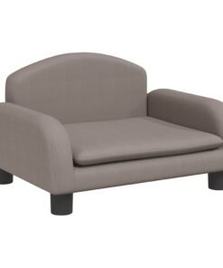 Alternative view of Lit pour chien taupe 50x40x30 cm tissu