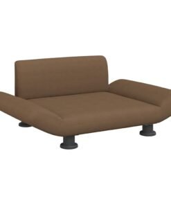 Alternative view of Lit pour chien marron 70x45x28 cm tissu