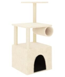 Alternative view of Arbre à chat avec griffoirs en sisal crème 109,5 cm