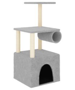 Alternative view of Arbre à chat avec griffoirs en sisal gris clair 109,5 cm