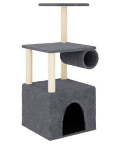 Alternative view of Arbre à chat avec griffoirs en sisal gris foncé 109,5 cm