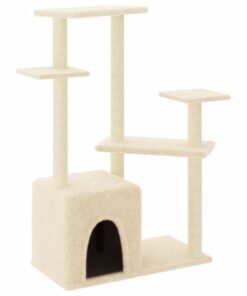 Alternative view of Arbre à chat avec griffoirs en sisal crème 107,5 cm
