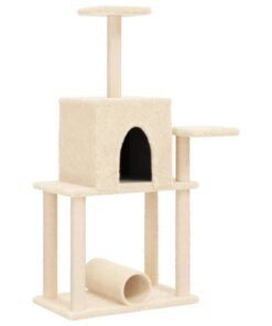 Alternative view of Arbre à chat avec griffoirs en sisal crème 122 cm