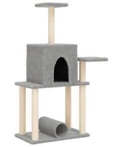 Alternative view of Arbre à chat avec griffoirs en sisal gris clair 122 cm